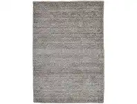 LivingStyles Damas Dots Handwoven Wool Rug, 380x280cm, Grey offer