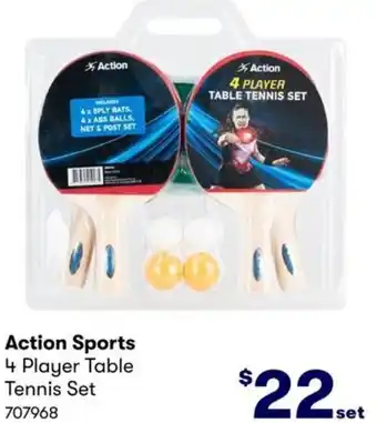 BIG W Action Sports 4 Player Table Tennis Set 707968 offer