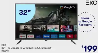 BIG W EKO 32" HD Google TV with Built-in Chromecast offer