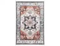 LivingStyles Estate No.05 Transitional Oriental Rug, 290x200cm, Terracotta / Charcoal offer