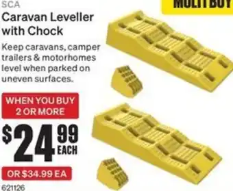 SuperCheap Auto Caravan Leveller with Chock offer