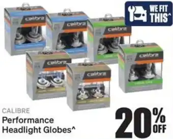 SuperCheap Auto CALIBRE Performance Headlight Globes offer