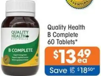 Good Price Pharmacy Quality Health B Complete 60 Tablets offer