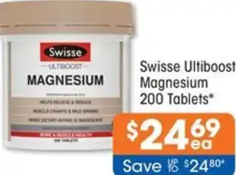 Good Price Pharmacy Swisse Ultiboost Magnesium 200 tablets offer