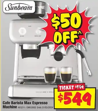 Cafe Barista Max Espresso Machine