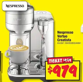 JB Hi-Fi Nespresso Vertuo Creatista offer