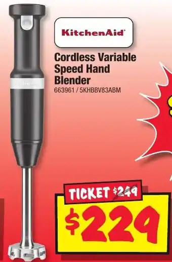 JB Hi-Fi Cordless Variable Speed Hand Blender offer