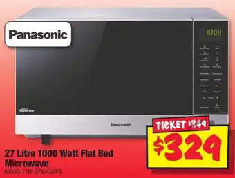 JB Hi-Fi 27 Litre 1000 Watt Flat Bed Microwave offer