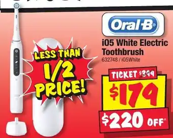 JB Hi-Fi i05 White Electric Toothbrush offer