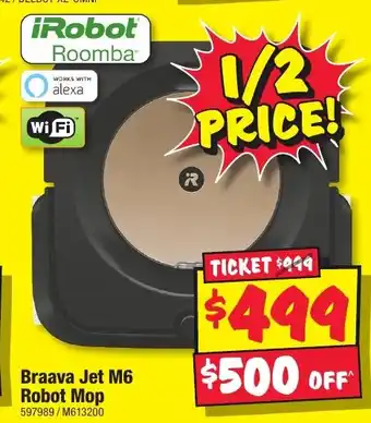 JB Hi-Fi Braava Jet M6 Robot Mop offer