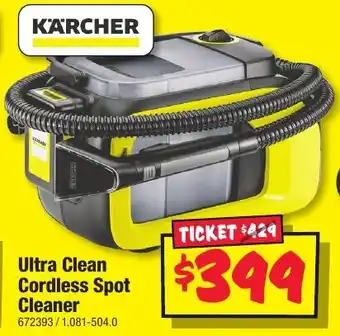 JB Hi-Fi Ultra Clean Cordless Spot Cleaner offer