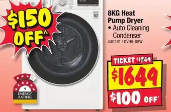 JB Hi-Fi 8KG Heat Pump Dryer offer