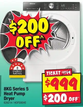 JB Hi-Fi 8KG Series 5 Heat Pump Dryer offer