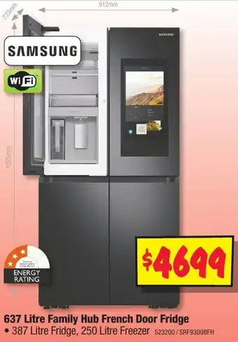 JB Hi-Fi 637 Litre Family Hub French Door Fridge offer