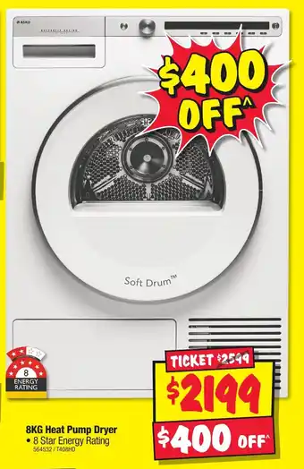 JB Hi-Fi 8KG Heat Pump Dryer offer