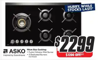The Good Guys 90cm Gas Cooktop offer