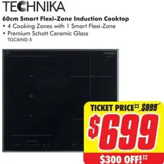 The Good Guys 60cm Smart Flexi-Zone Induction Cooktop offer