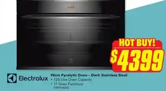 The Good Guys 90cm Pyrolytic Oven - Dark Stainless Steel offer