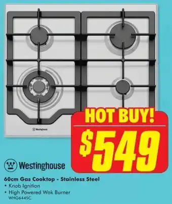 The Good Guys 60cm Gas Cooktop - Stainless Steel offer
