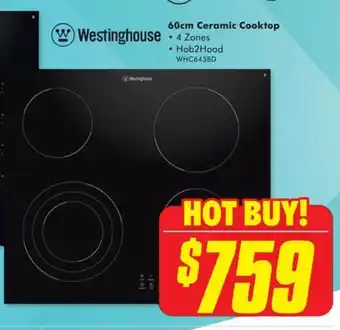 The Good Guys 60cm Ceramic Cooktop offer