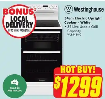 The Good Guys 54cm Electric Upright Cooker - White offer
