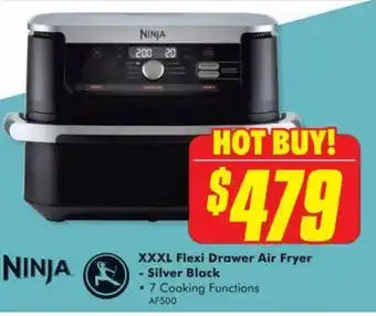 The Good Guys XXXL Flexi Drawer Air Fryer - Silver Black offer