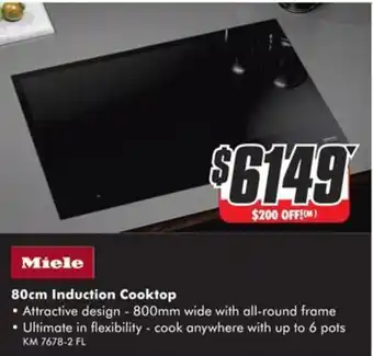 The Good Guys 80cm Induction Cooktop offer