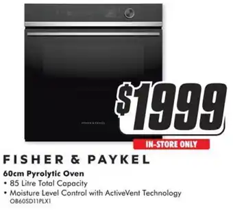The Good Guys 60cm Pyrolytic Oven offer