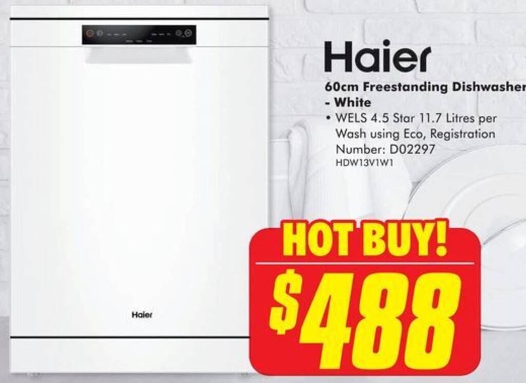 60cm Freestanding Dishwasher offer at The Good Guys