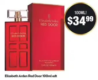 Chemist Warehouse Elizabeth Arden Red Door 100ml edt offer