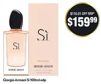 Chemist Warehouse Giorgio Armani Si 100ml edp offer
