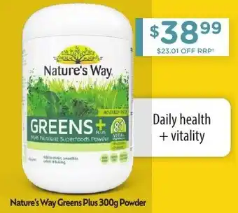 Nature's Way Greens Plus 300g Powder