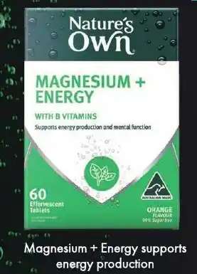 Chemist Warehouse Magnesium + Energy supports energy production offer