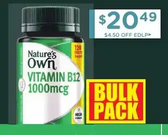 Chemist Warehouse Vitamin B12 1000mcg 120 Tablets offer
