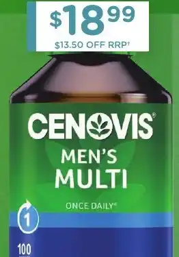 Chemist Warehouse CENOVIS MEN'S MULTI offer