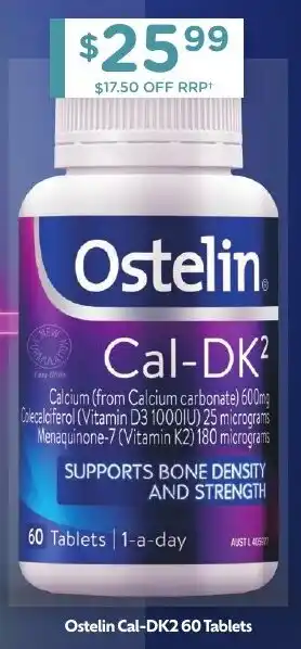 Chemist Warehouse Ostelin Cal-DK2 60 Tablets offer