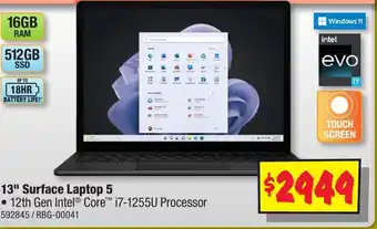 JB Hi-Fi 13" Surface Laptop 5 offer
