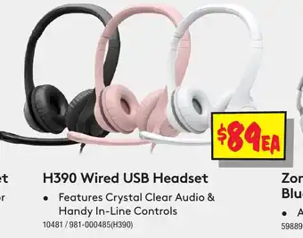 JB Hi-Fi H390 Wired USB Headset offer