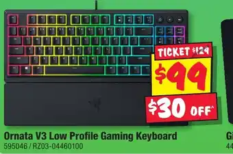JB Hi-Fi Ornata V3 Low Profile Gaming Keyboard offer