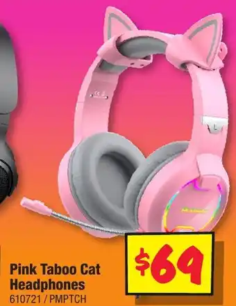 JB Hi-Fi Pink Taboo Cat Headphones offer