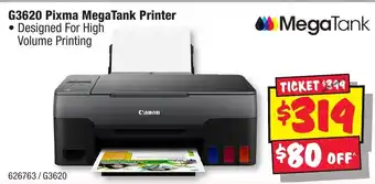 JB Hi-Fi G3620 Pixma MegaTank Printer offer