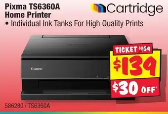 JB Hi-Fi Pixma TS6360A Home Printer offer