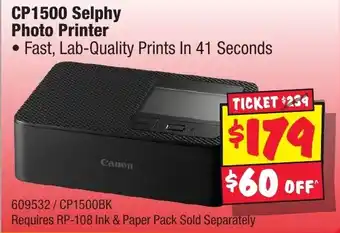 JB Hi-Fi CP1500 Selphy Photo Printer offer