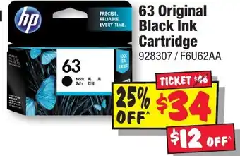 JB Hi-Fi 63 Original Black Ink Cartridge offer