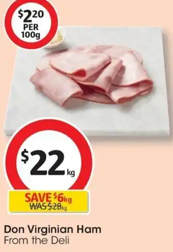 Coles Don Virginian Ham offer