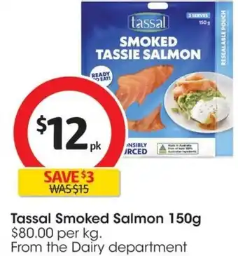 Coles Tassal Smoked Salmon 150g offer