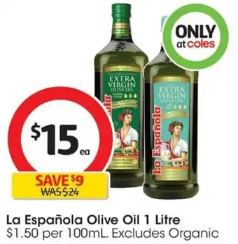 Coles La Española Olive Oil 1 Litre offer