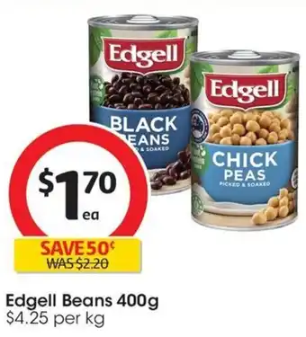 Coles Edgell Beans 400g offer