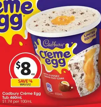 Coles Cadbury Crème Egg Tub 460mL offer