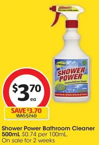Coles Shower Power Bathroom Cleaner 500mL offer